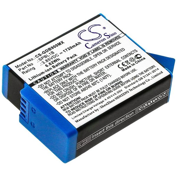 Ilc Replacement For Gopro Spbl1B Battery SPBL1B